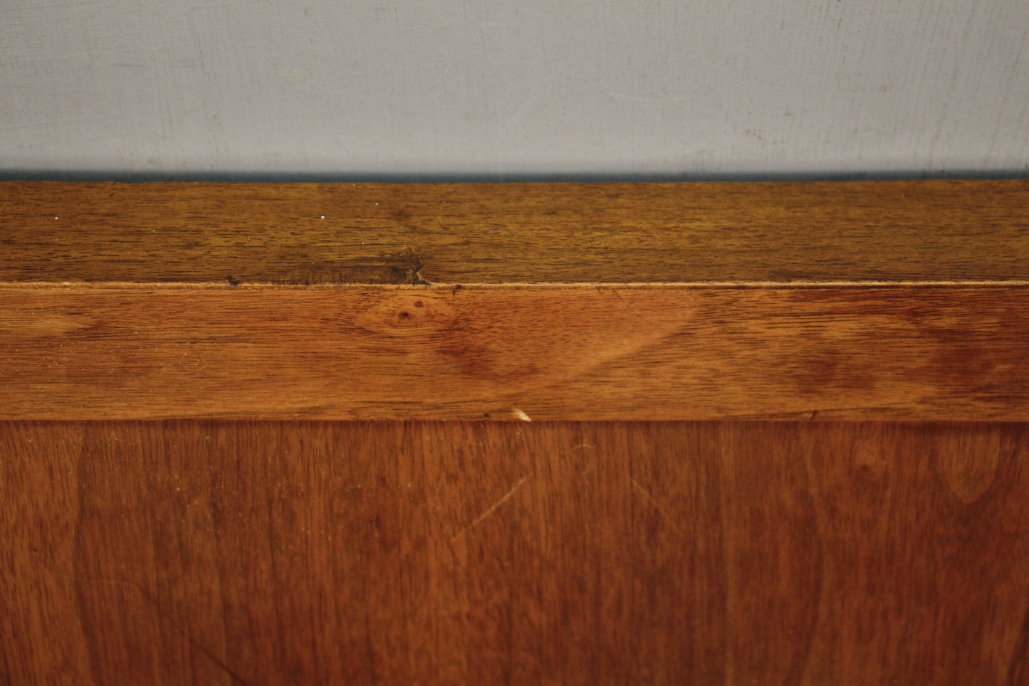 Distressed Walnut Full Headboard - ONLINE ONLY