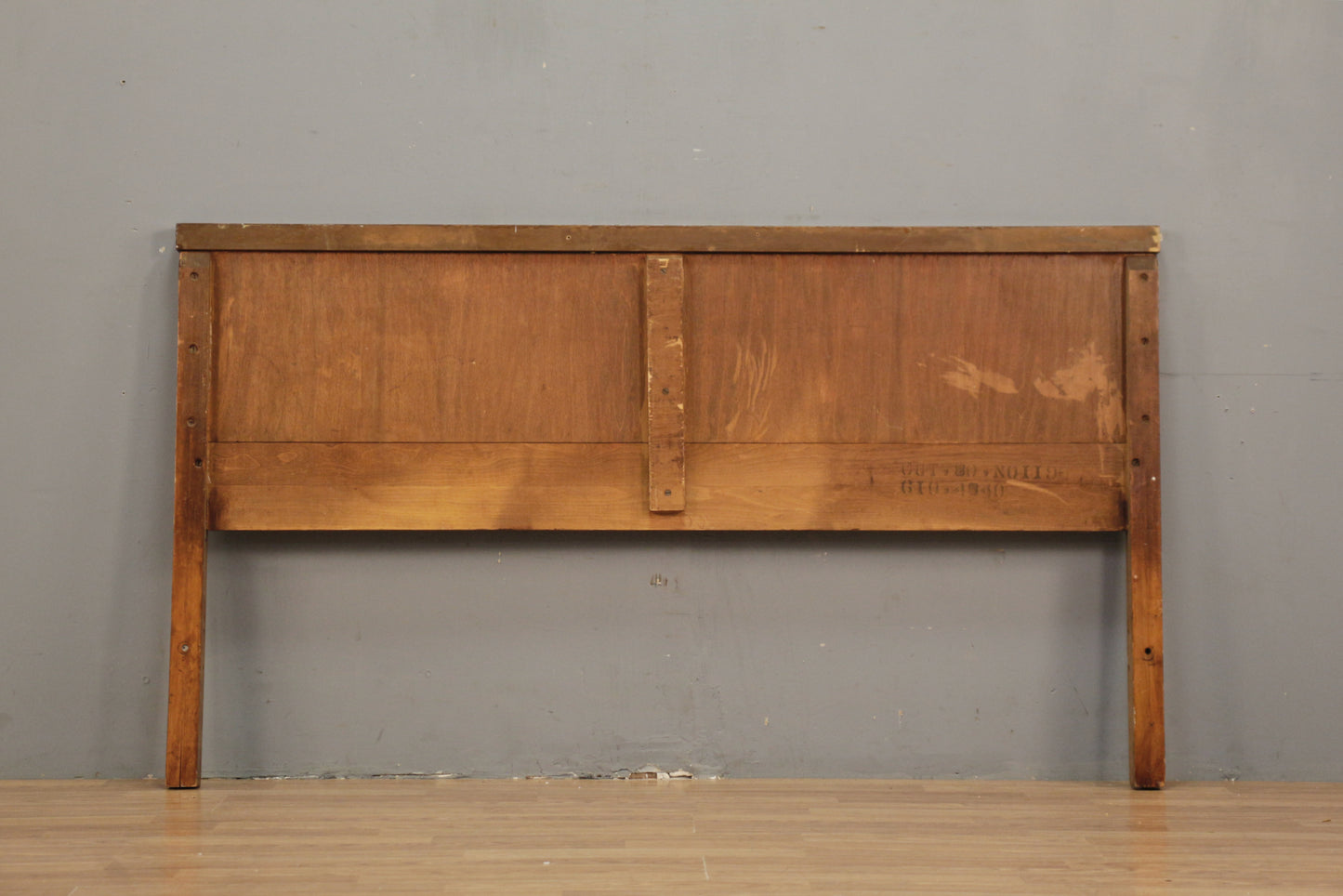 Distressed Walnut Full Headboard - ONLINE ONLY