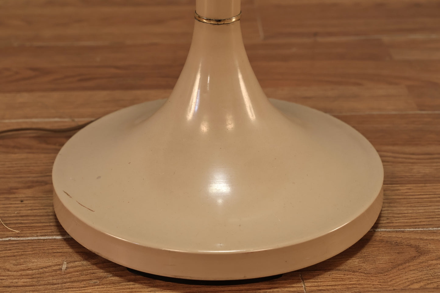 Beige Torchiere Floor Lamp - ONLINE ONLY