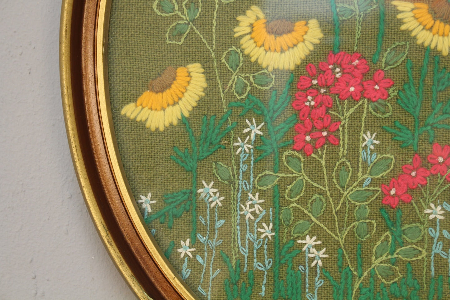 "Sunflowers & Such" Embroidered Art