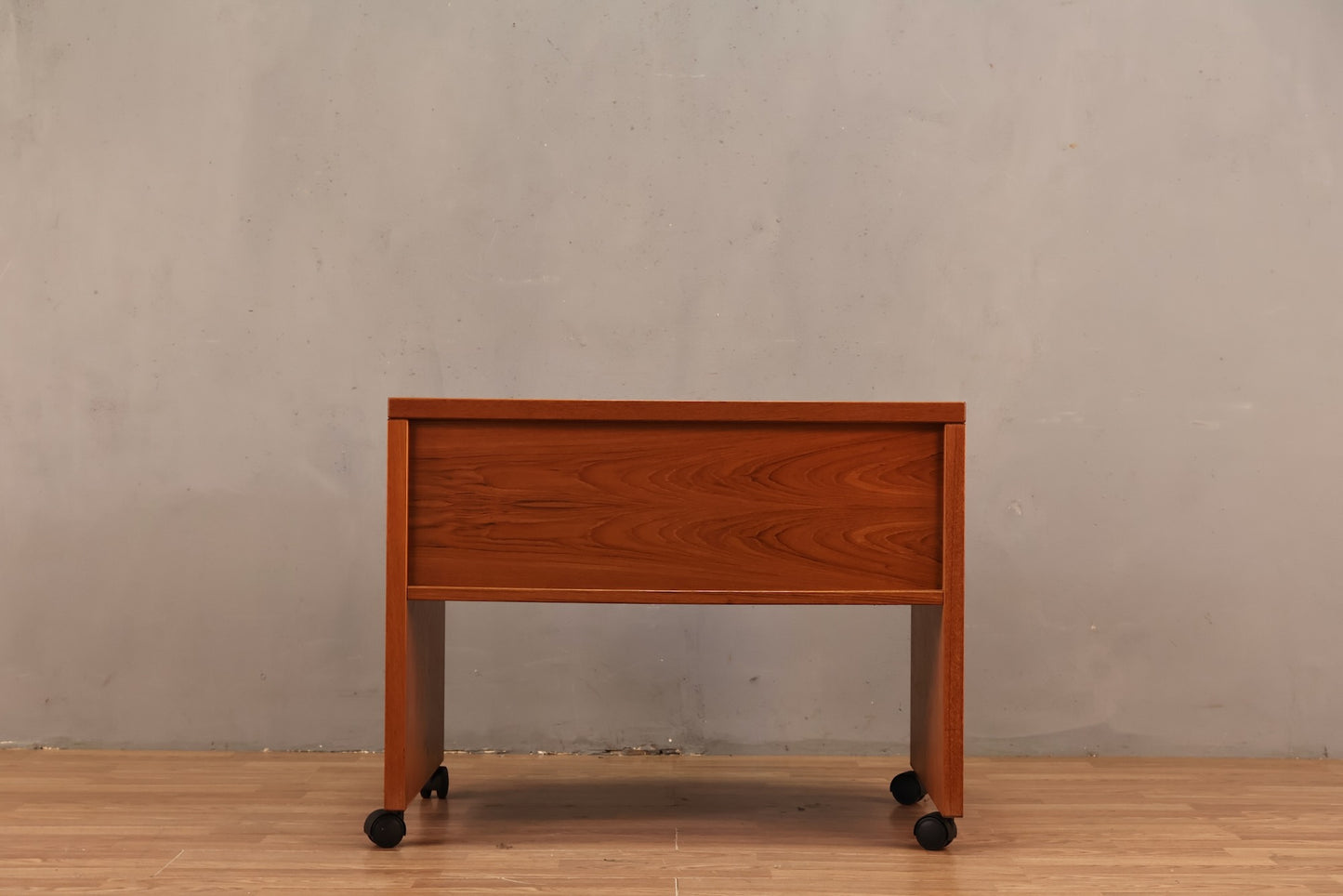 Small Teak Rolling Desk