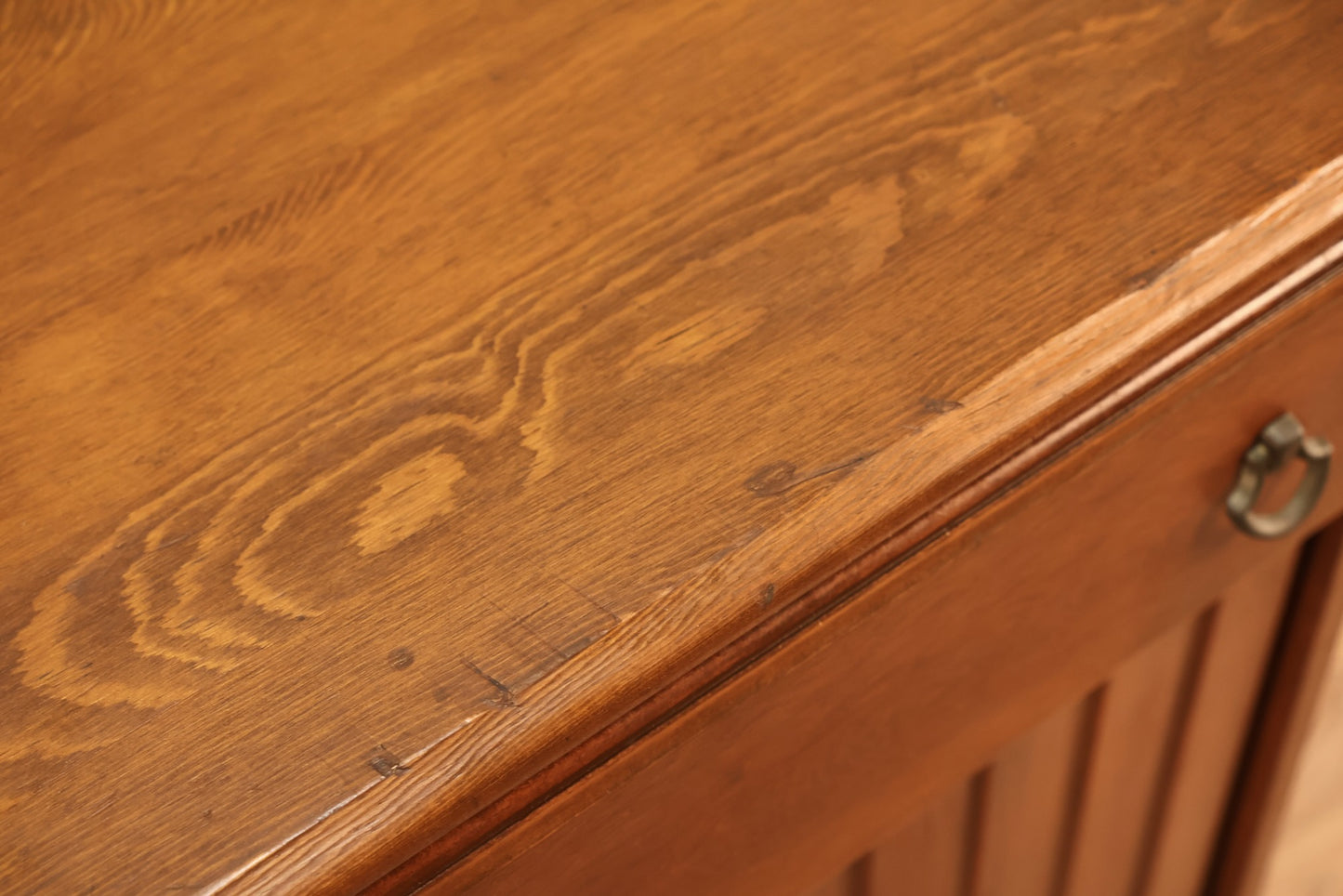 Petite Ribbed Sliding-Door Cabinet