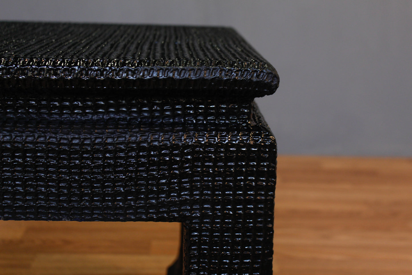 Black Lacquered Side Table
