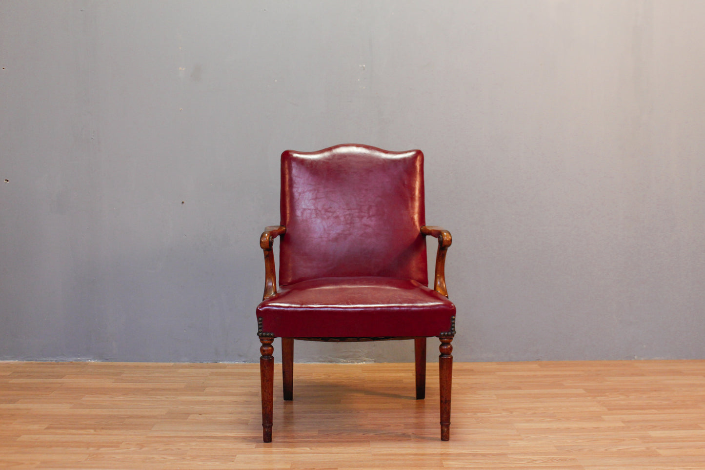 Pomegranate Vinyl Library Chair - ONLINE ONLY