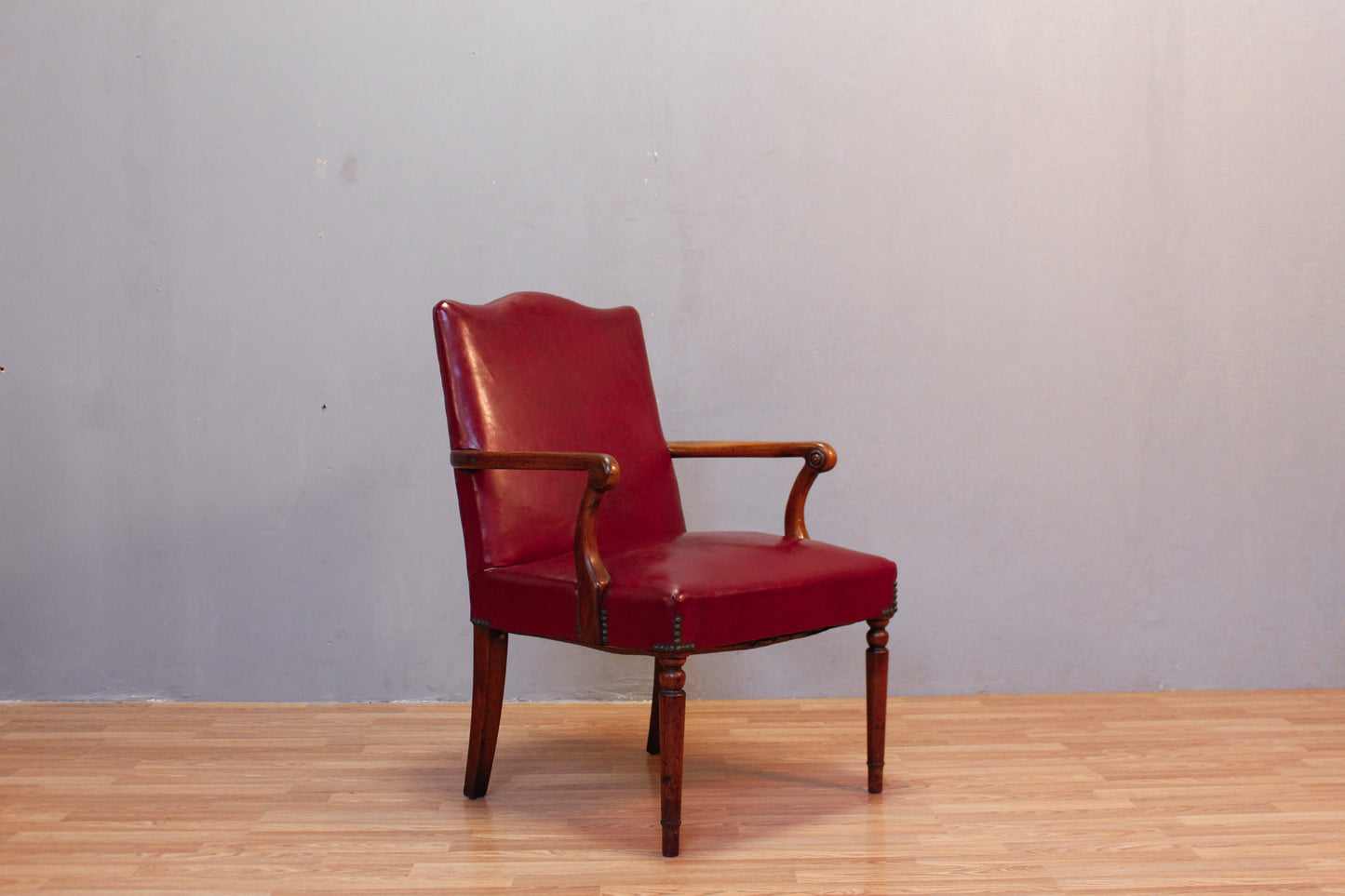 Pomegranate Vinyl Library Chair - ONLINE ONLY