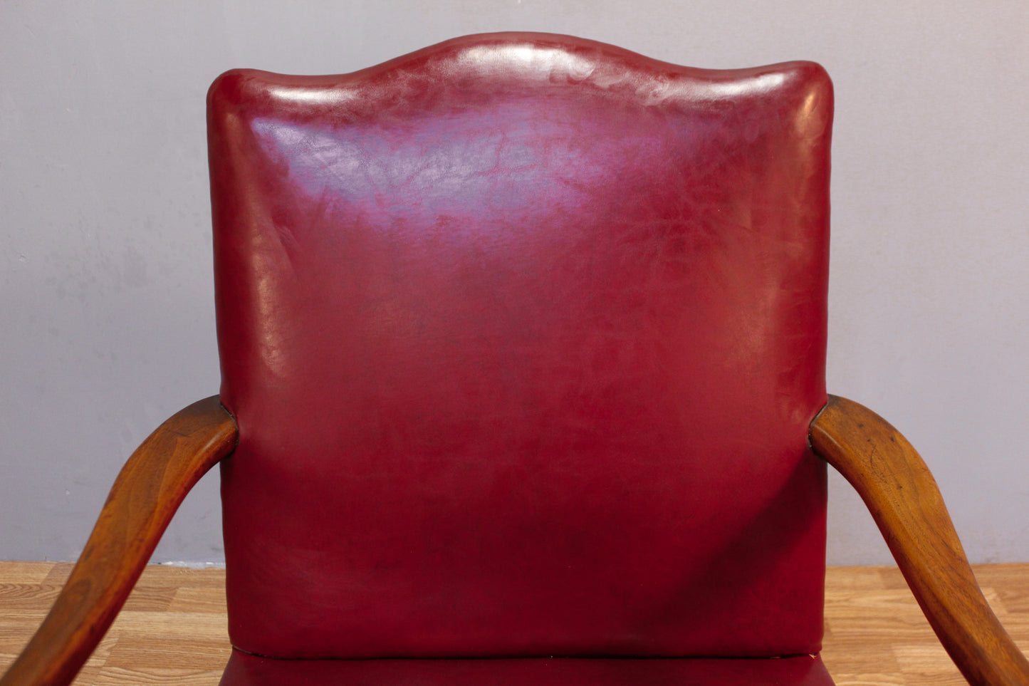 Pomegranate Vinyl Library Chair - ONLINE ONLY