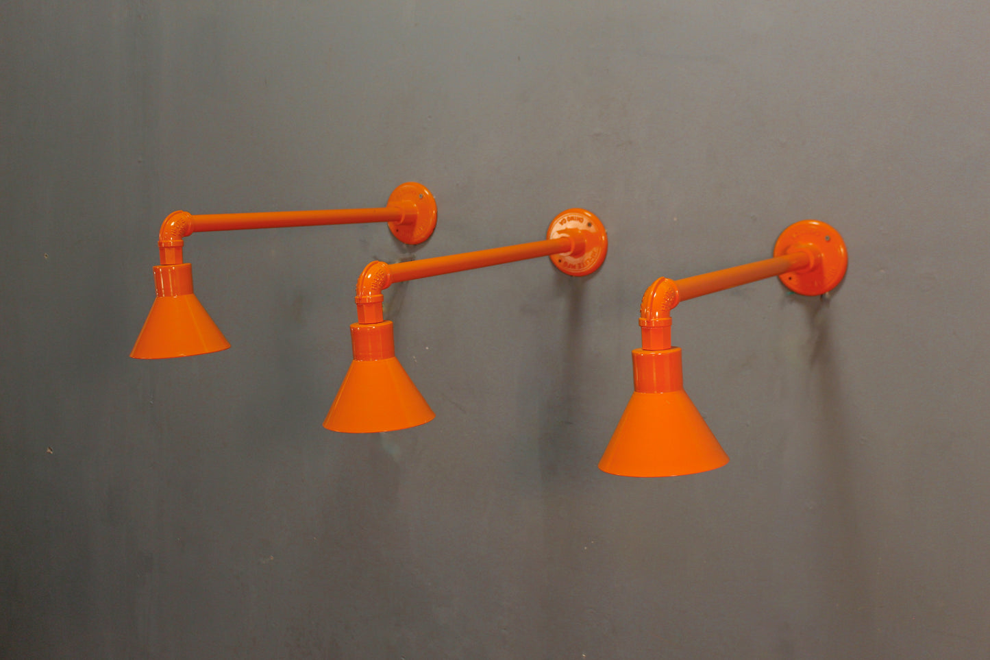 Hi-Lite Industrial Orange Sconce