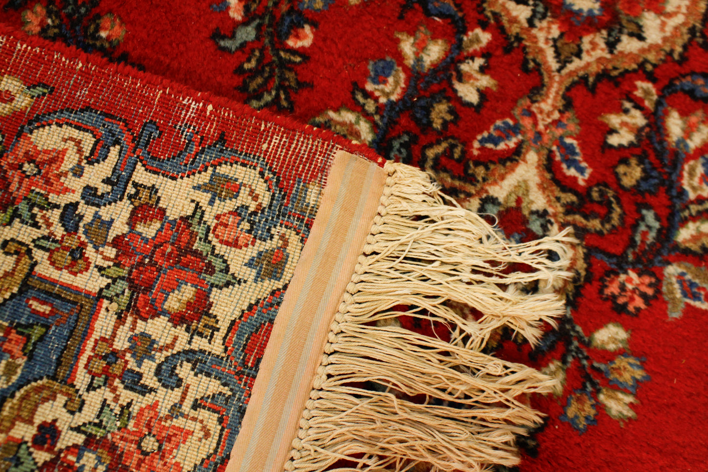 Persian Garnet & Blue Wool Rug