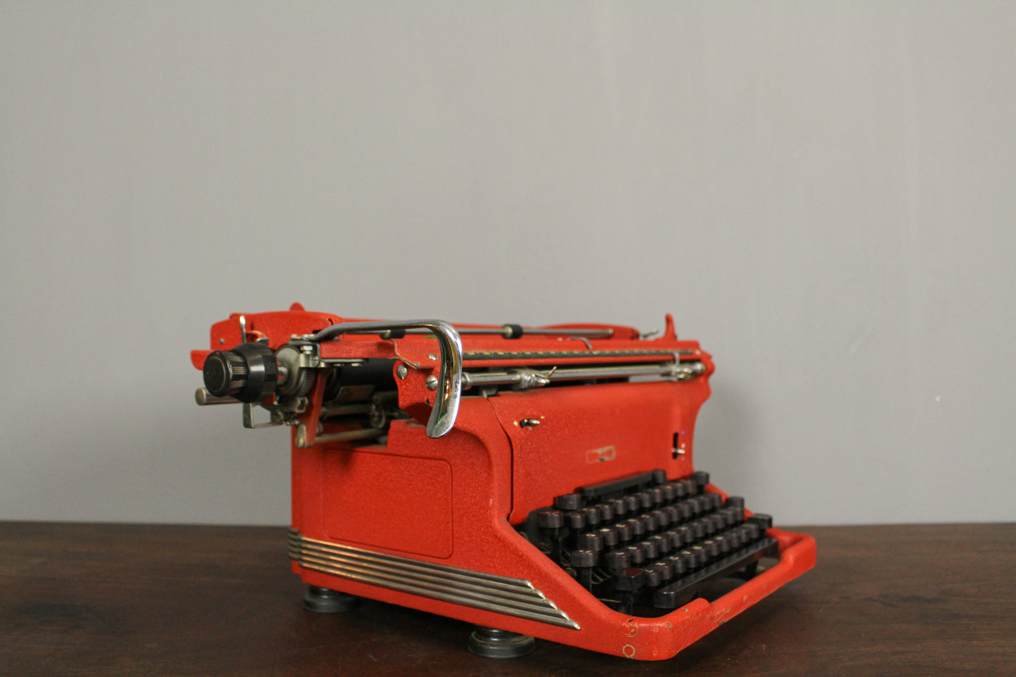 Art Deco Cherry Red Typewriter
