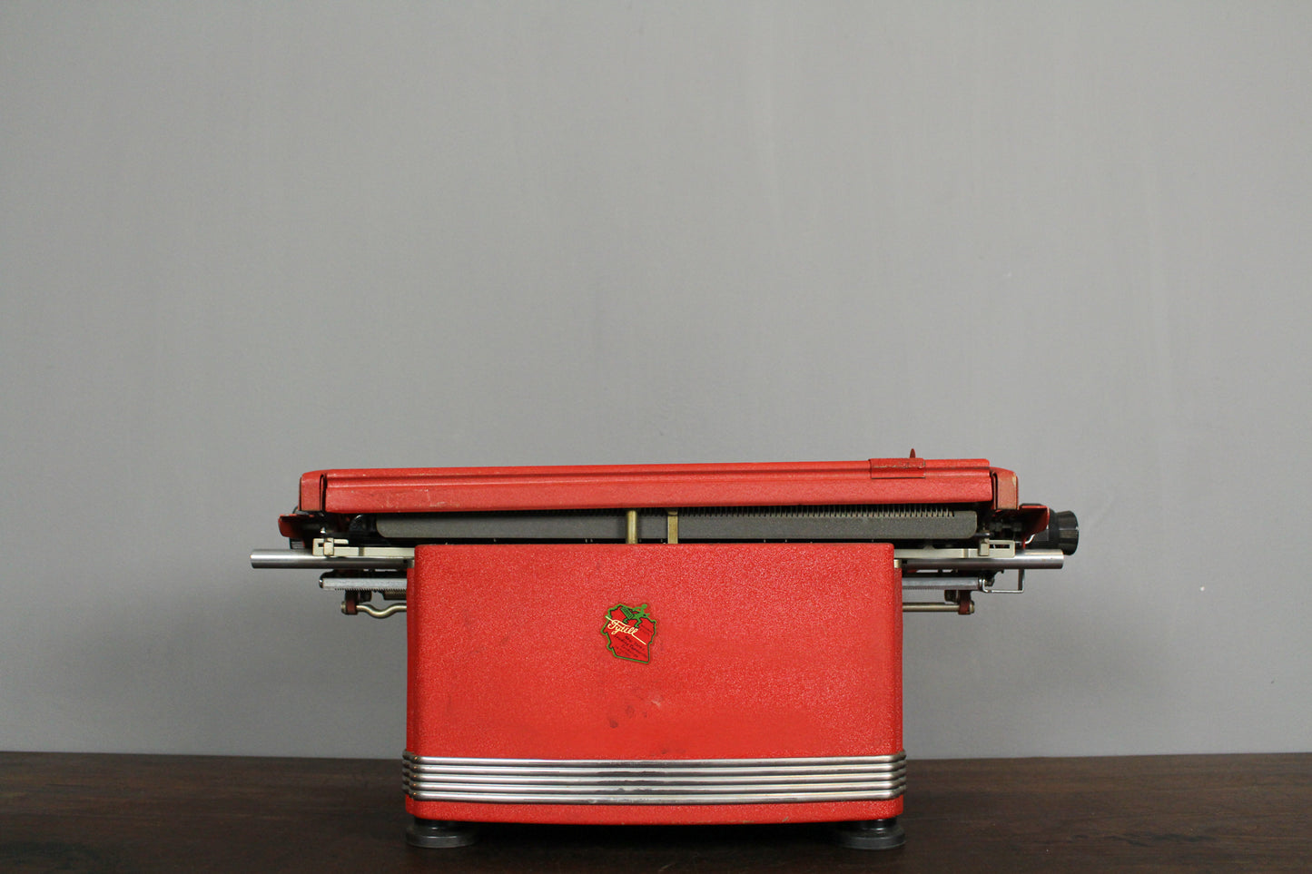 Art Deco Cherry Red Typewriter