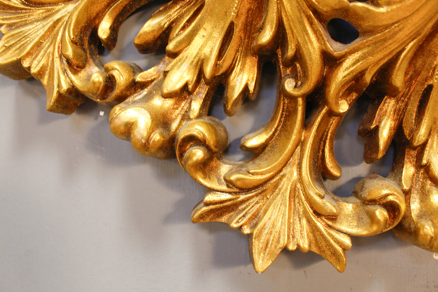 Ornate Gilded Wall Clock