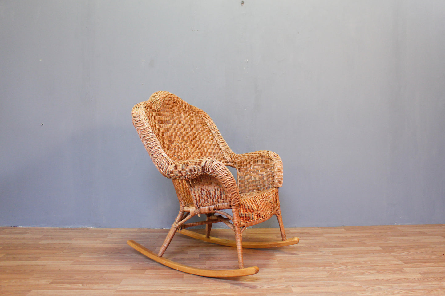Light Wicker Rocking Chair - ONLINE ONLY