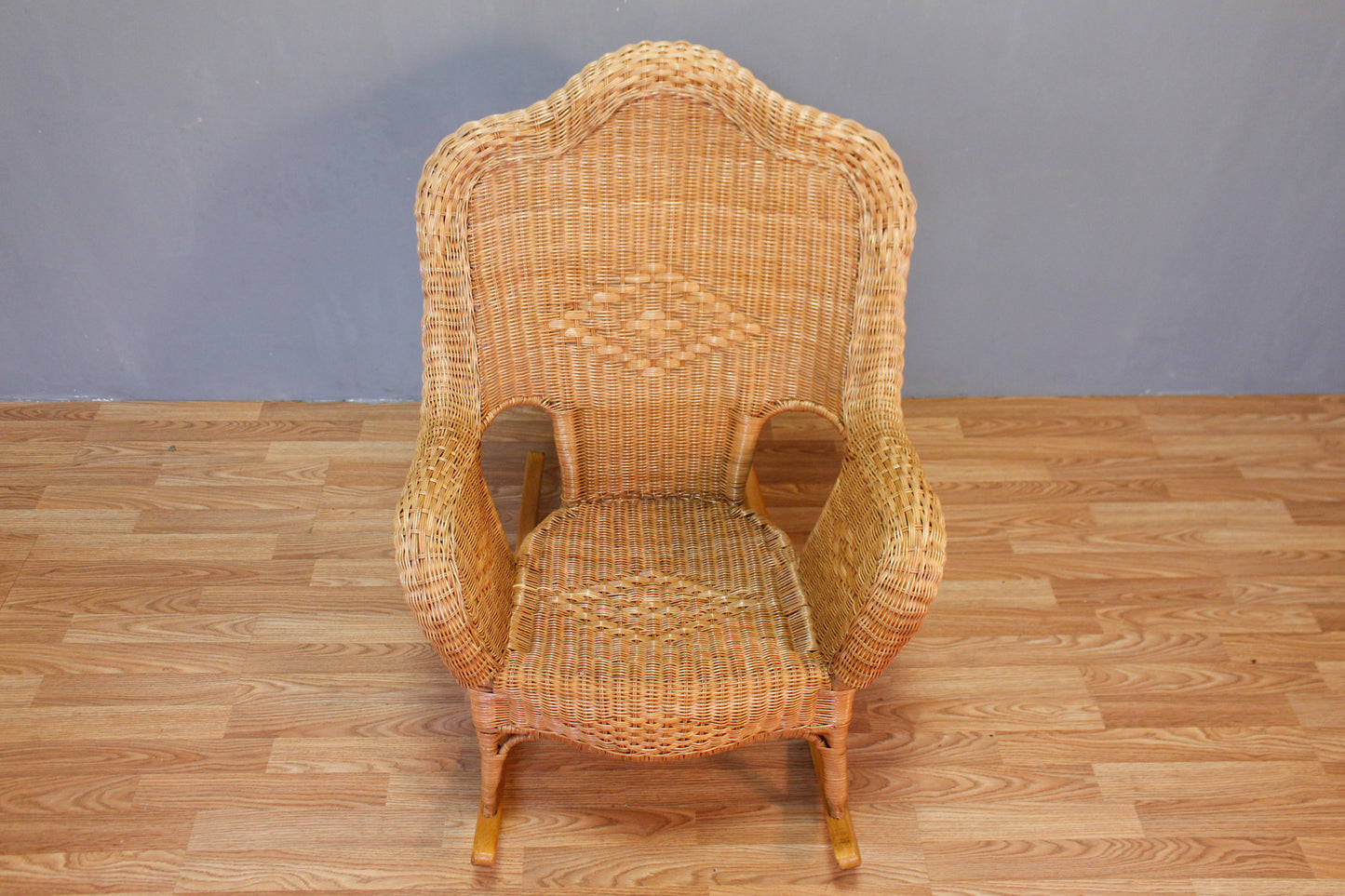 Light Wicker Rocking Chair - ONLINE ONLY