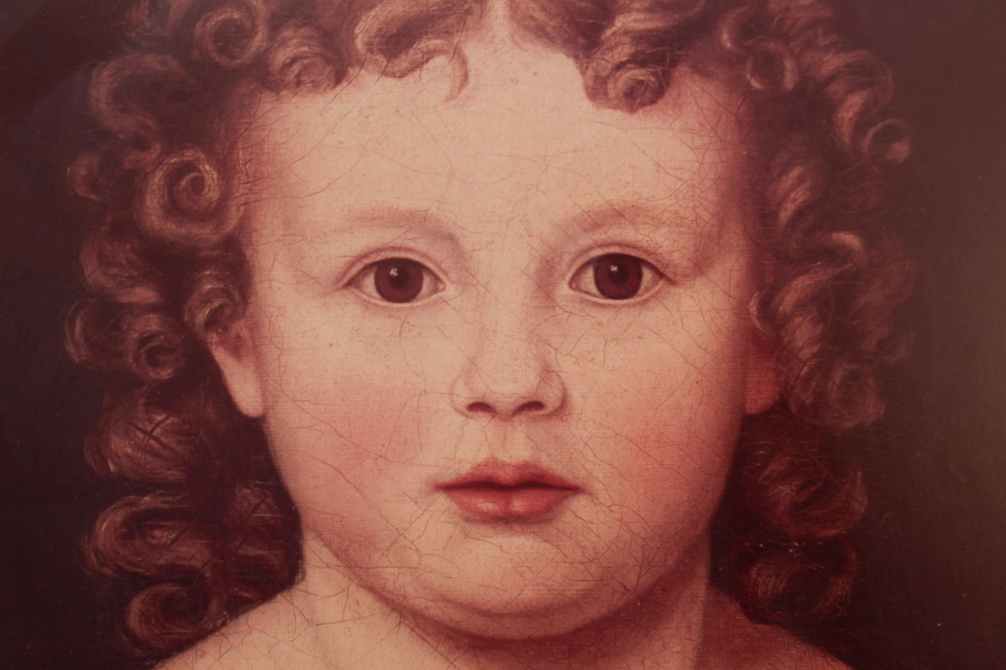Antique "Girl with Ringlets" Portrait