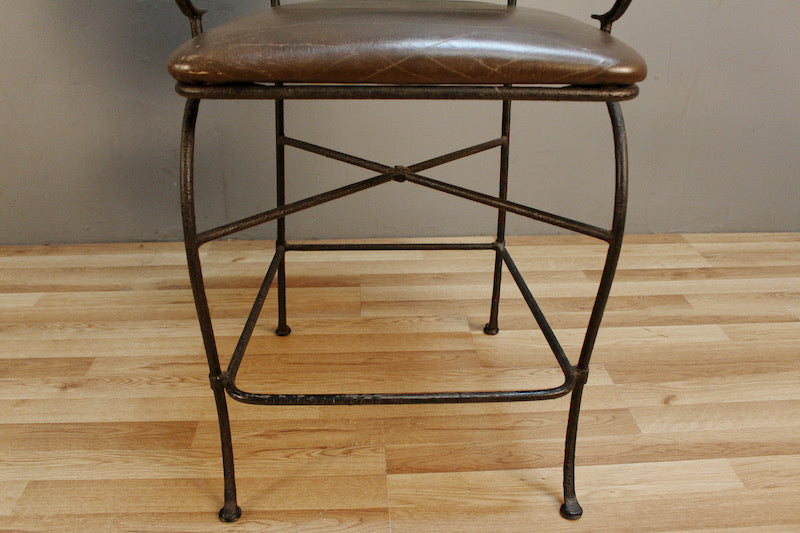 Pier 1 Iron Leather Stool