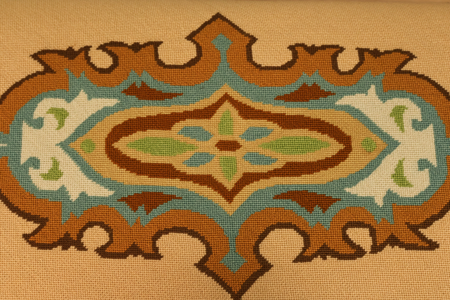 Provincial Needlepoint Piano Bench