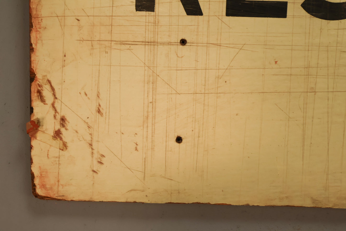 Large Hand Painted Wooden Sign