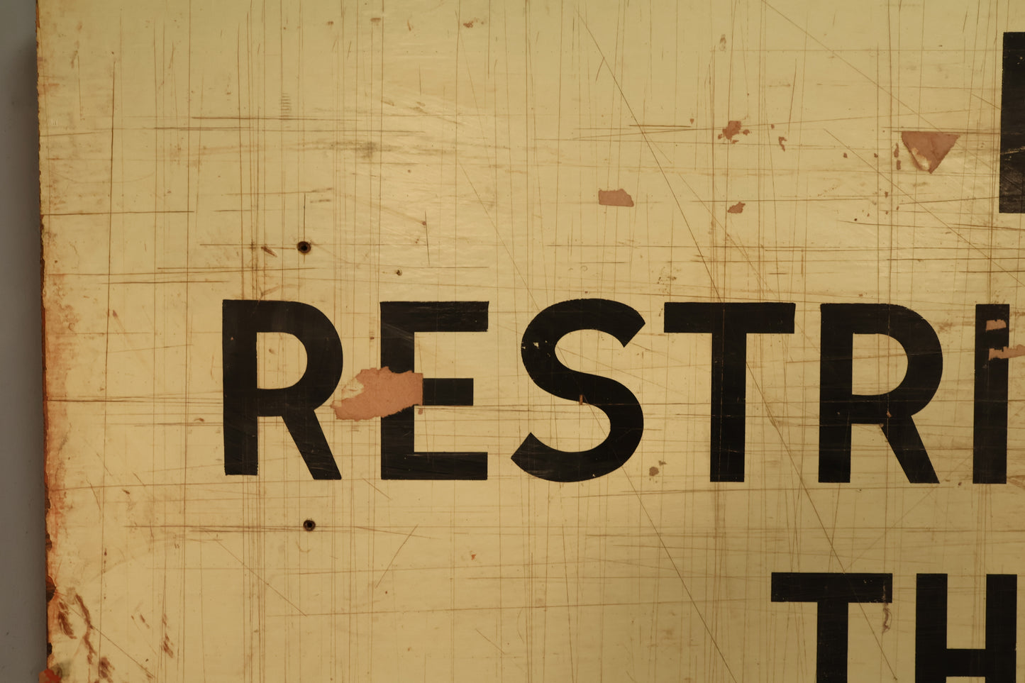 Large Hand Painted Wooden Sign