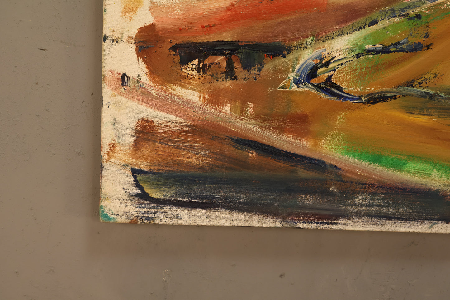 Large "Marathon Runners" Abstract Painting