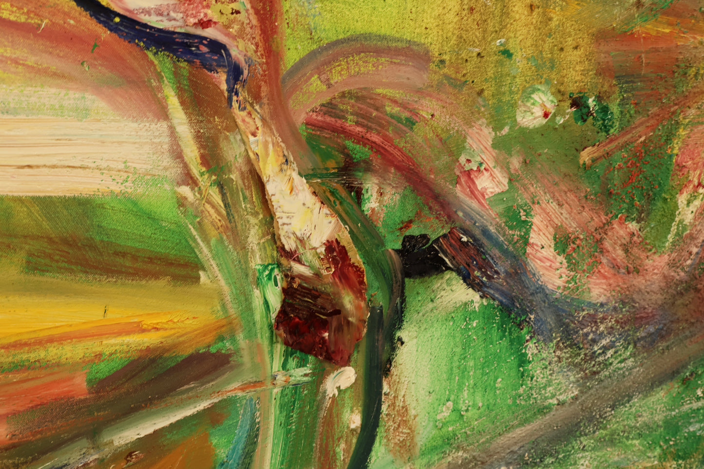 Large "Marathon Runners" Abstract Painting