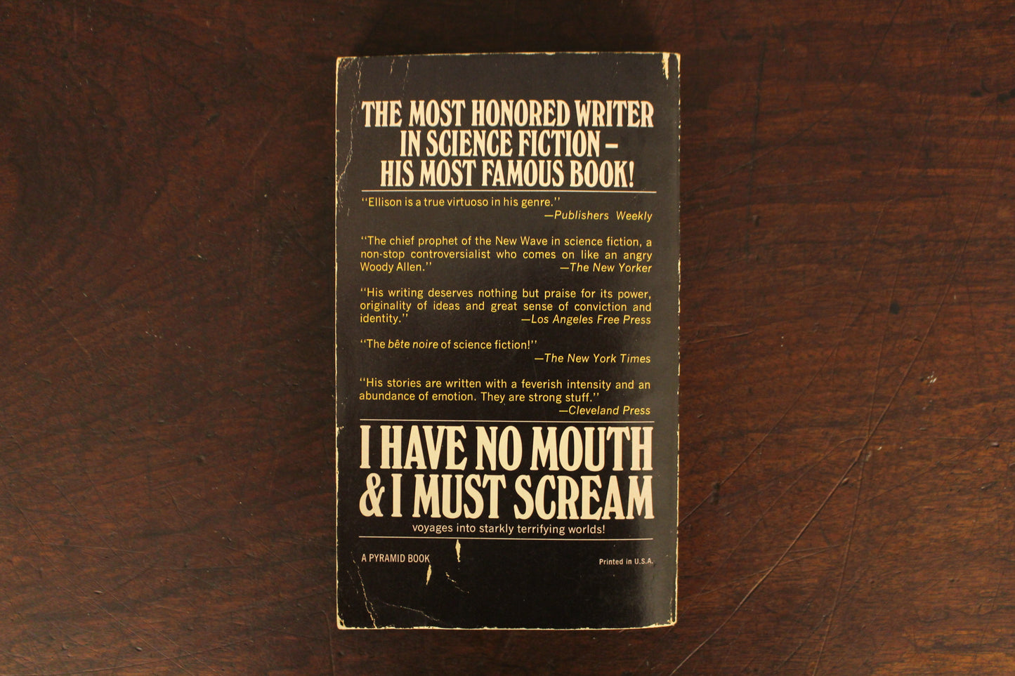 "I Have No Mouth & I Must Scream" Signed Book