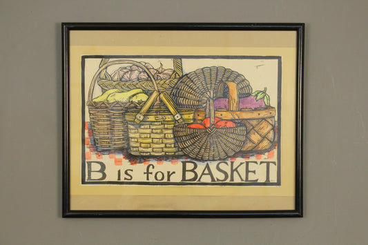 "B is for Basket" Mary Azarian Print