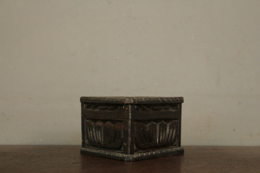 Carved Corner Wooden Box