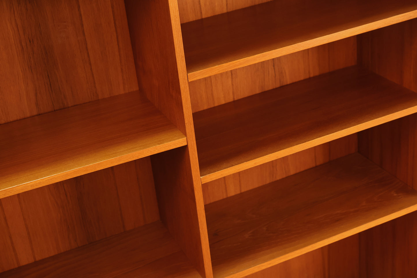 Danish Teak Divided Bookshelf B