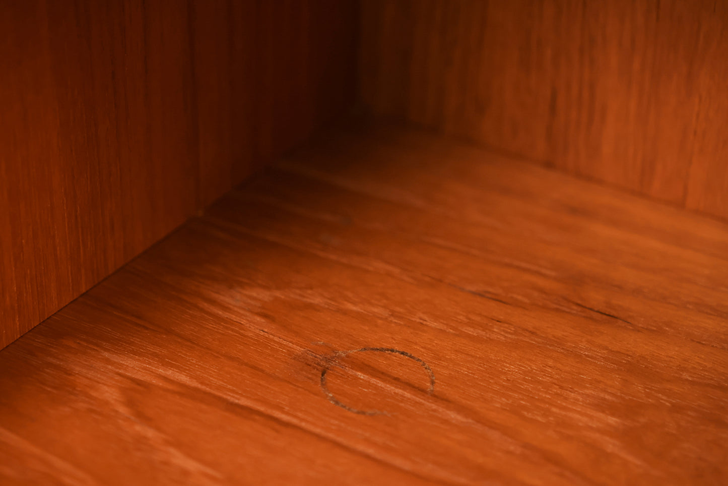 Danish Teak Divided Bookshelf B