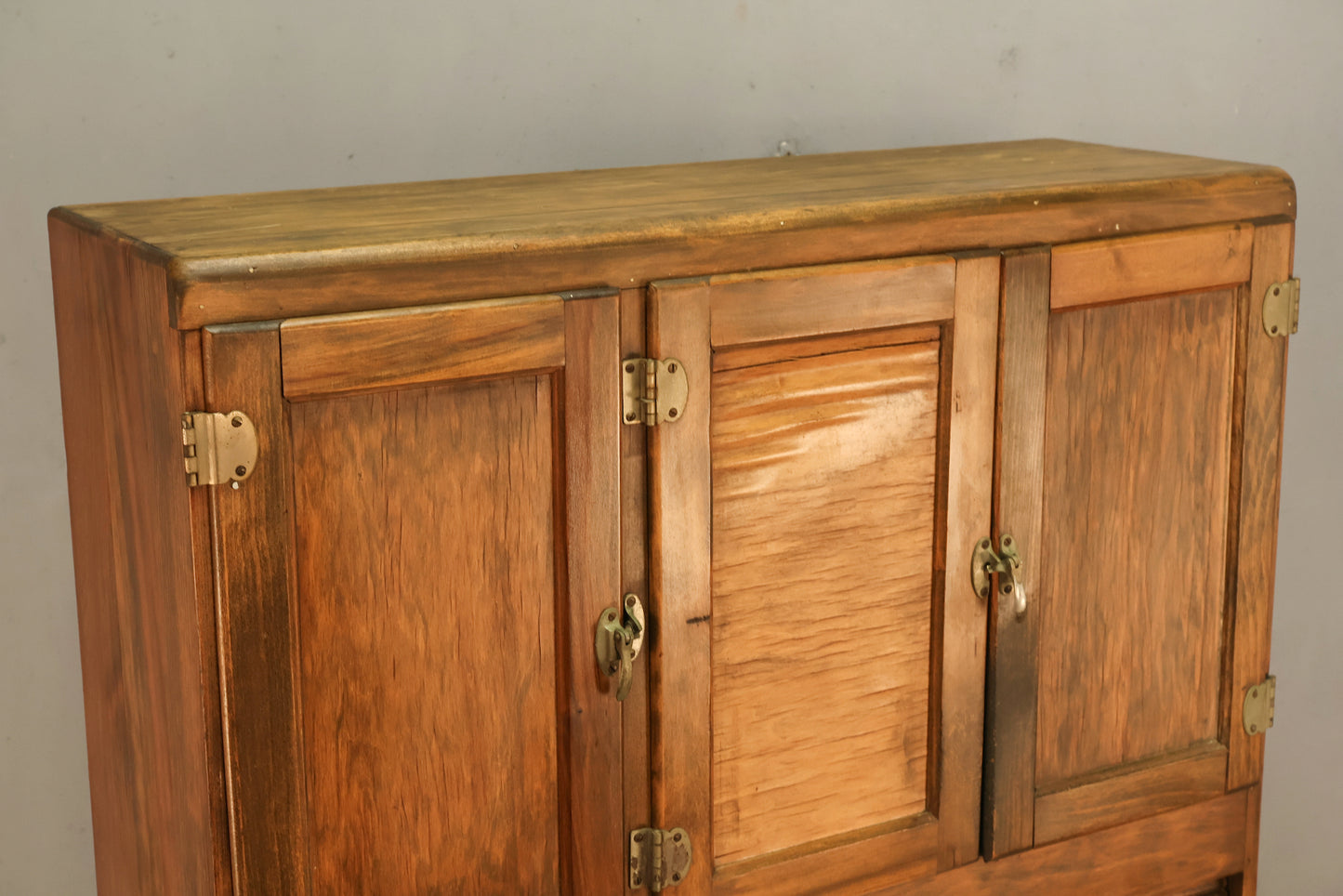 Wood & Enamel Hoosier Kitchen Cabinet