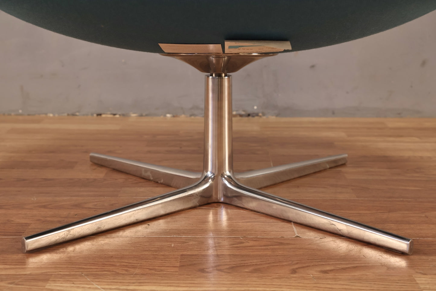 Modern "Chiara" Turquoise Swivel Lounge Chair - ONLINE ONLY