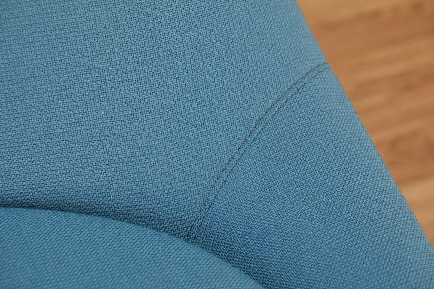 Modern "Chiara" Turquoise Swivel Lounge Chair - ONLINE ONLY
