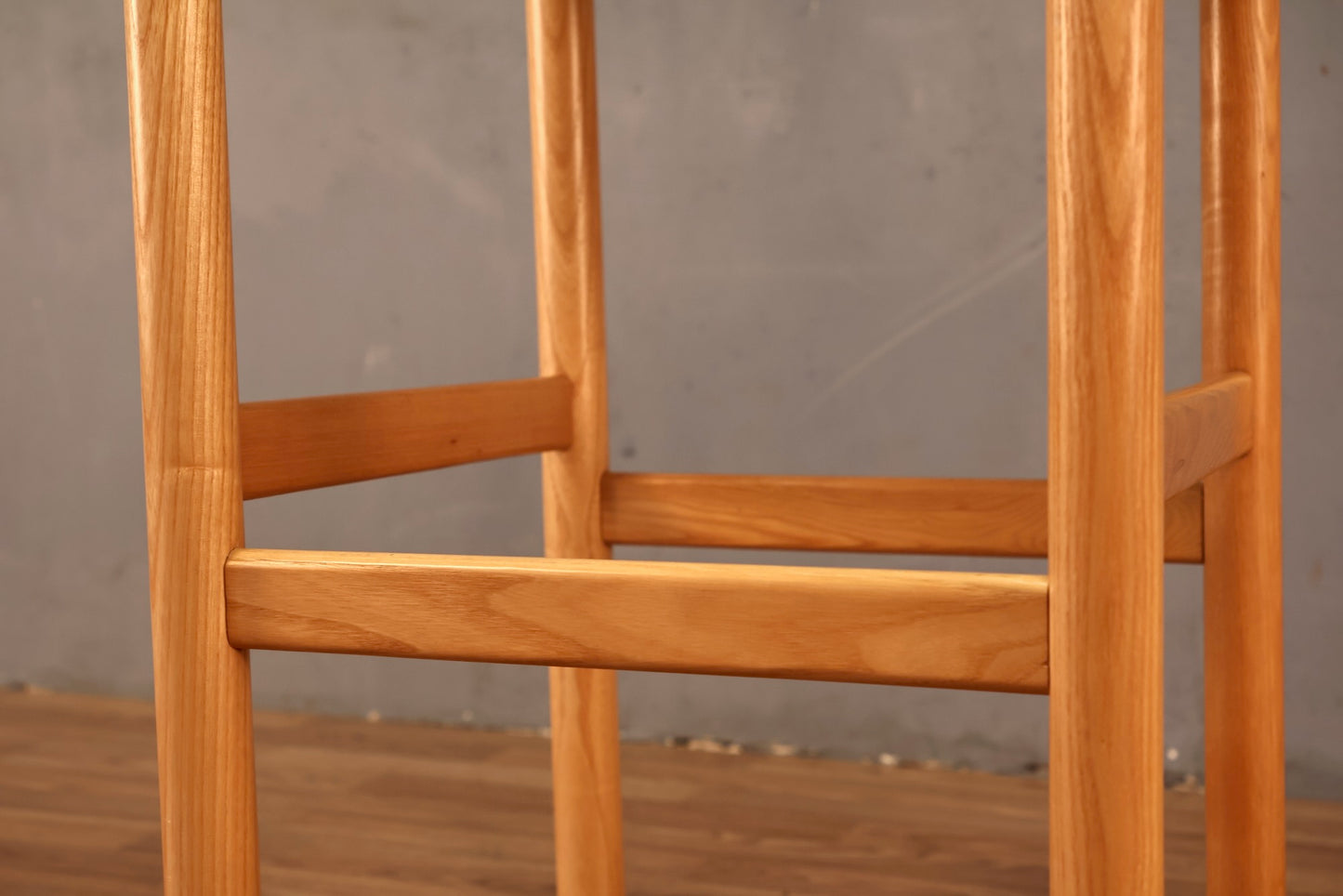 Italian Blonde Rush-Seat Bar Stool