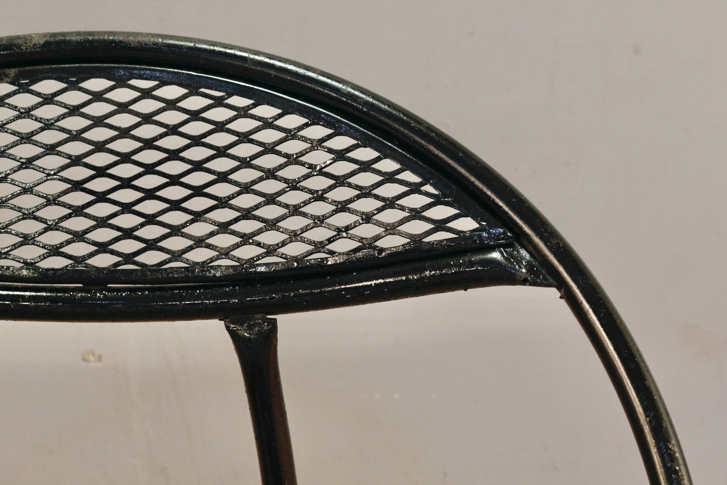 1960s Salterini Black Hoop Folding Chair