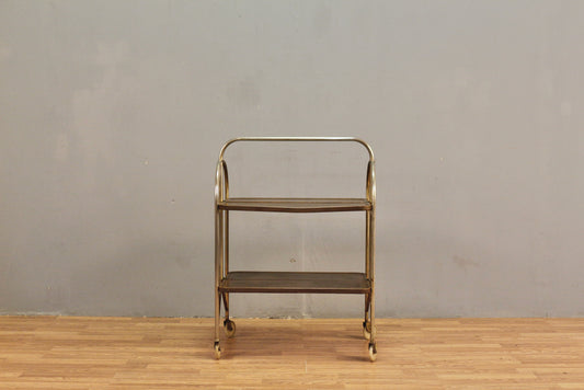Versa-Table Metal & Woodgrain Folding Cart