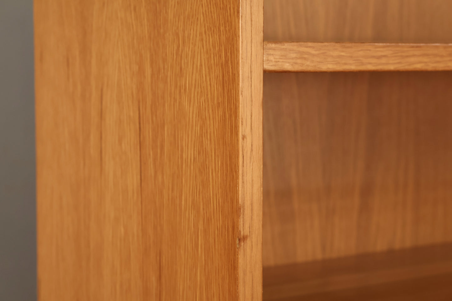 Blonde Teak 6-Tier Sliding-Door Wall Unit - ONLINE ONLY