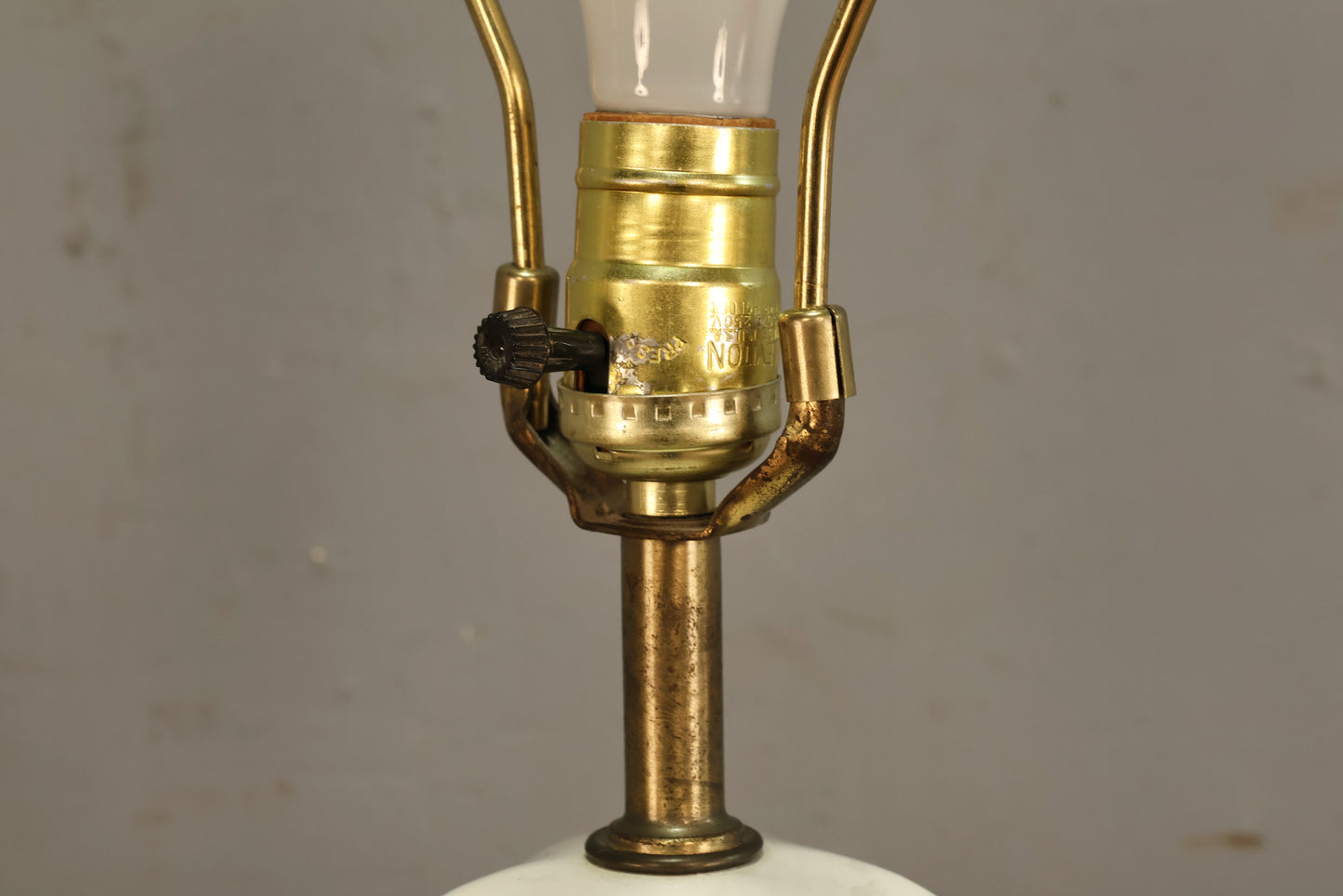Pair of Ceramic Bamboo Table Lamps