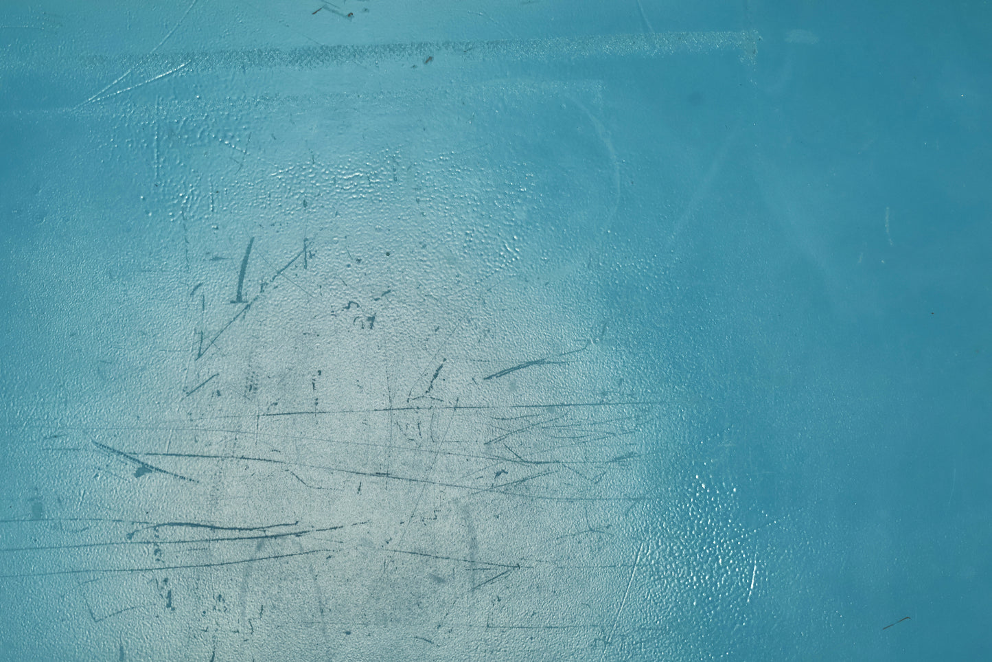 Concave Walnut & Cyan 2-Drawer Nightstand