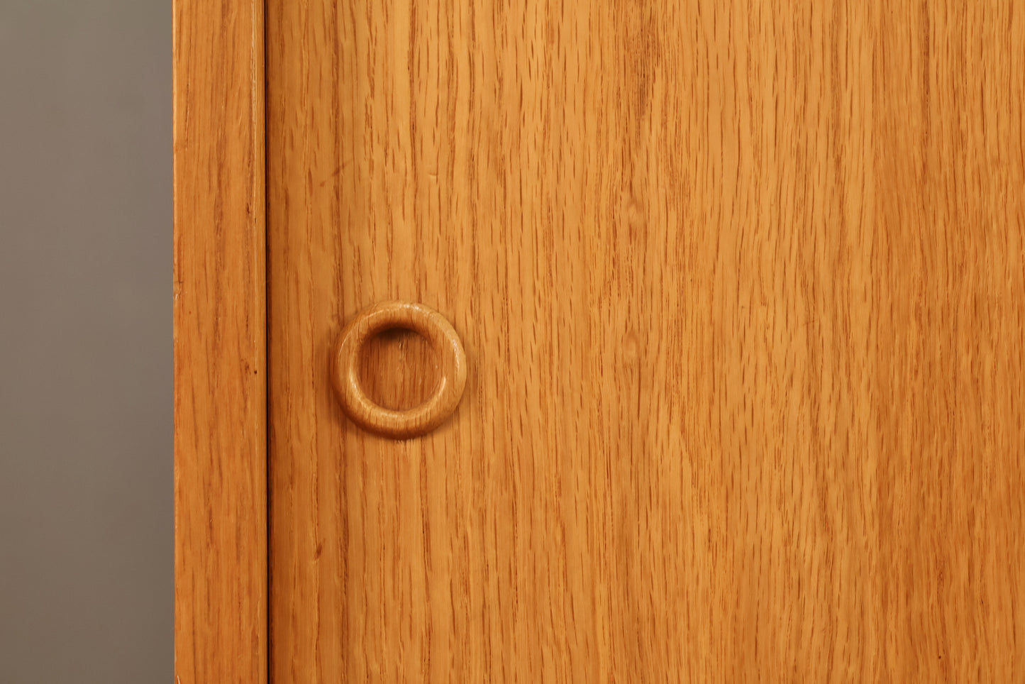 Blonde Teak 6-Tier Sliding-Door Wall Unit - ONLINE ONLY