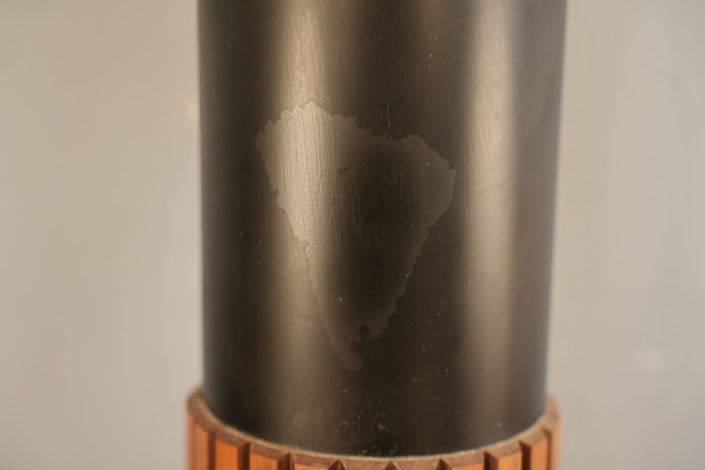 Black & Woven Gruvwood Table Lamp