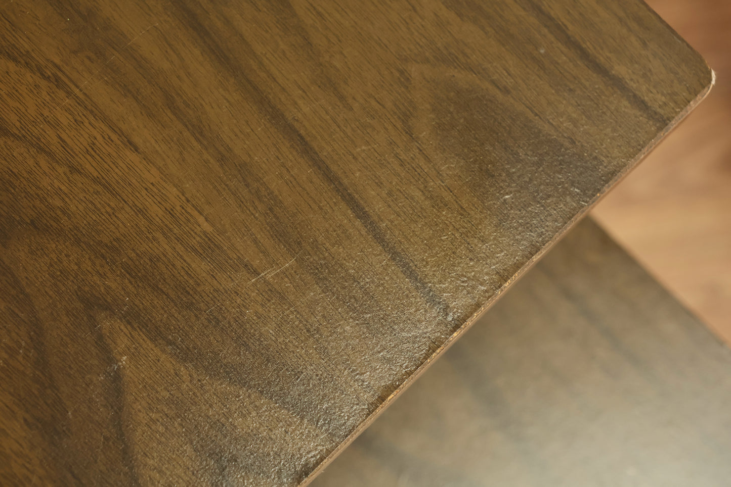 Mid Century Laminate Stepback Side Table - ONLINE ONLY