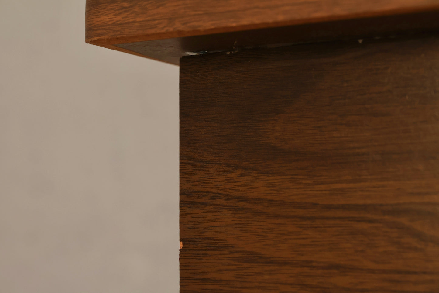 Mid Century Laminate Stepback Side Table - ONLINE ONLY