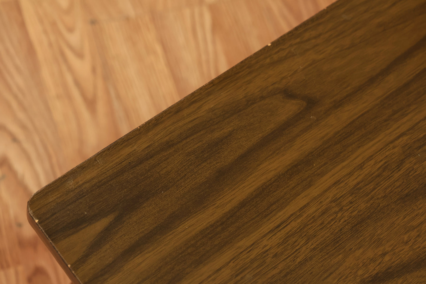 Mid Century Laminate Stepback Side Table - ONLINE ONLY
