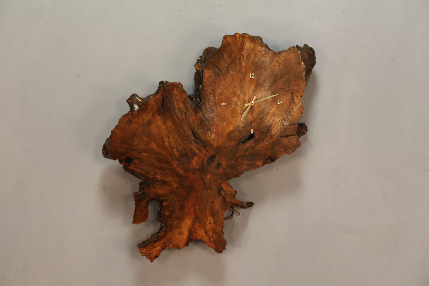 Large Live Edge Redwood Clock