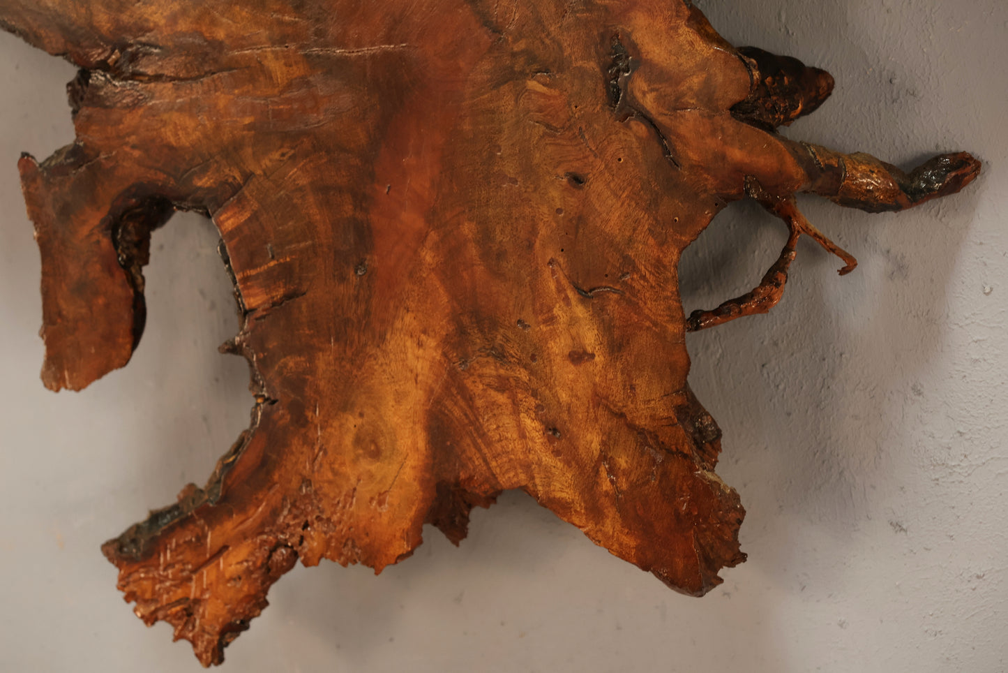 Large Live Edge Redwood Clock