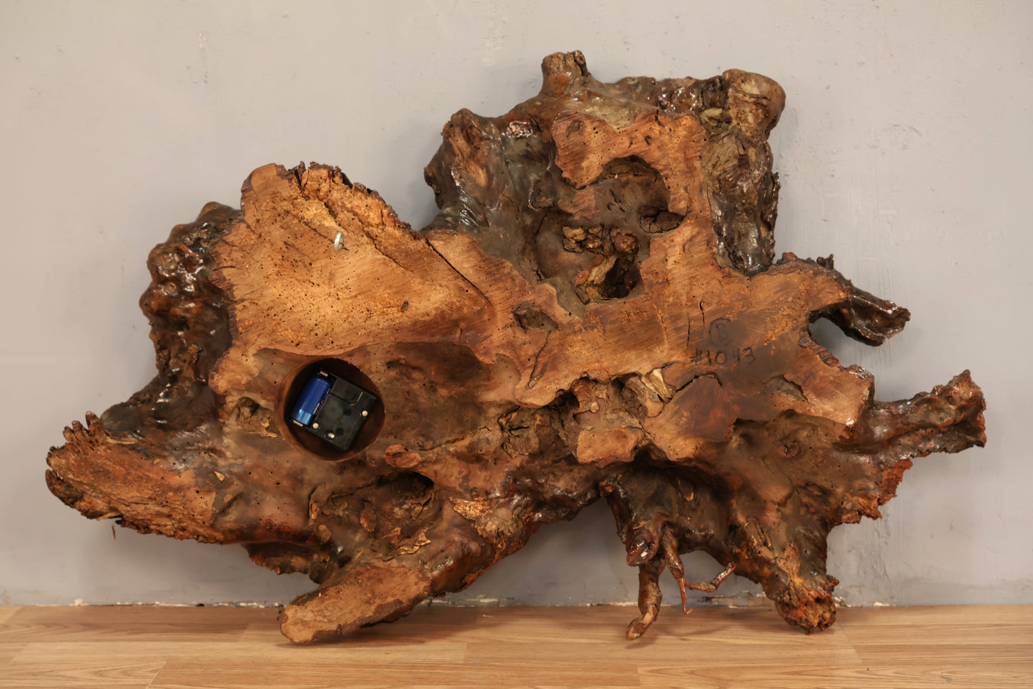 Large Live Edge Redwood Clock