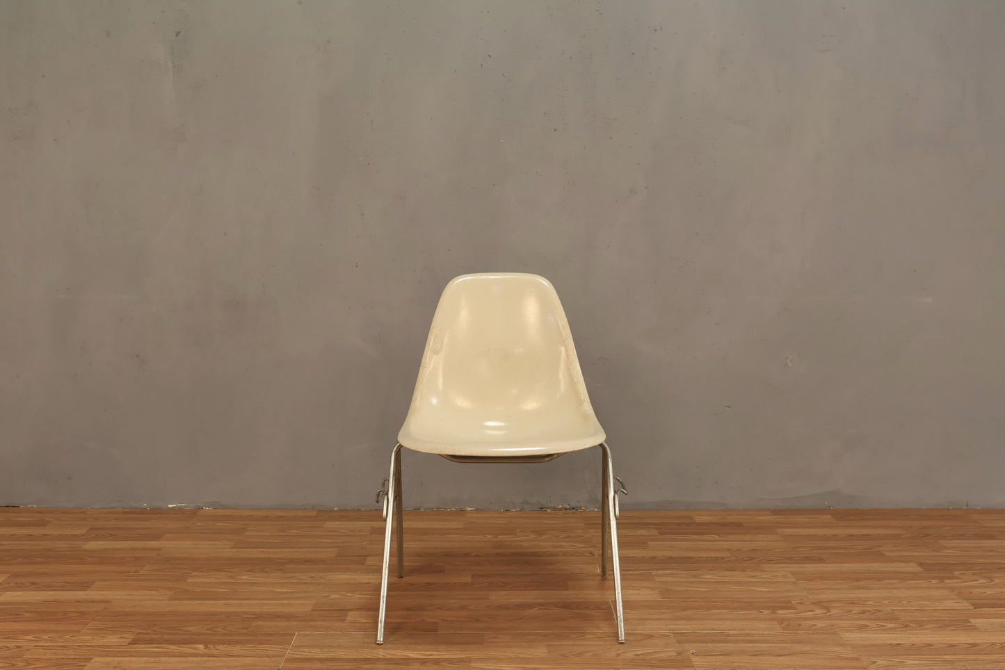 Eames 1960s Parchment Fiberglass DSS Chair