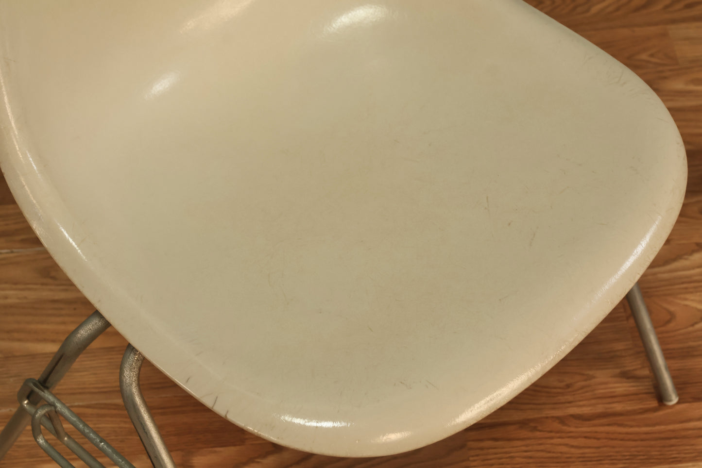 Eames 1960s Parchment Fiberglass DSS Chair