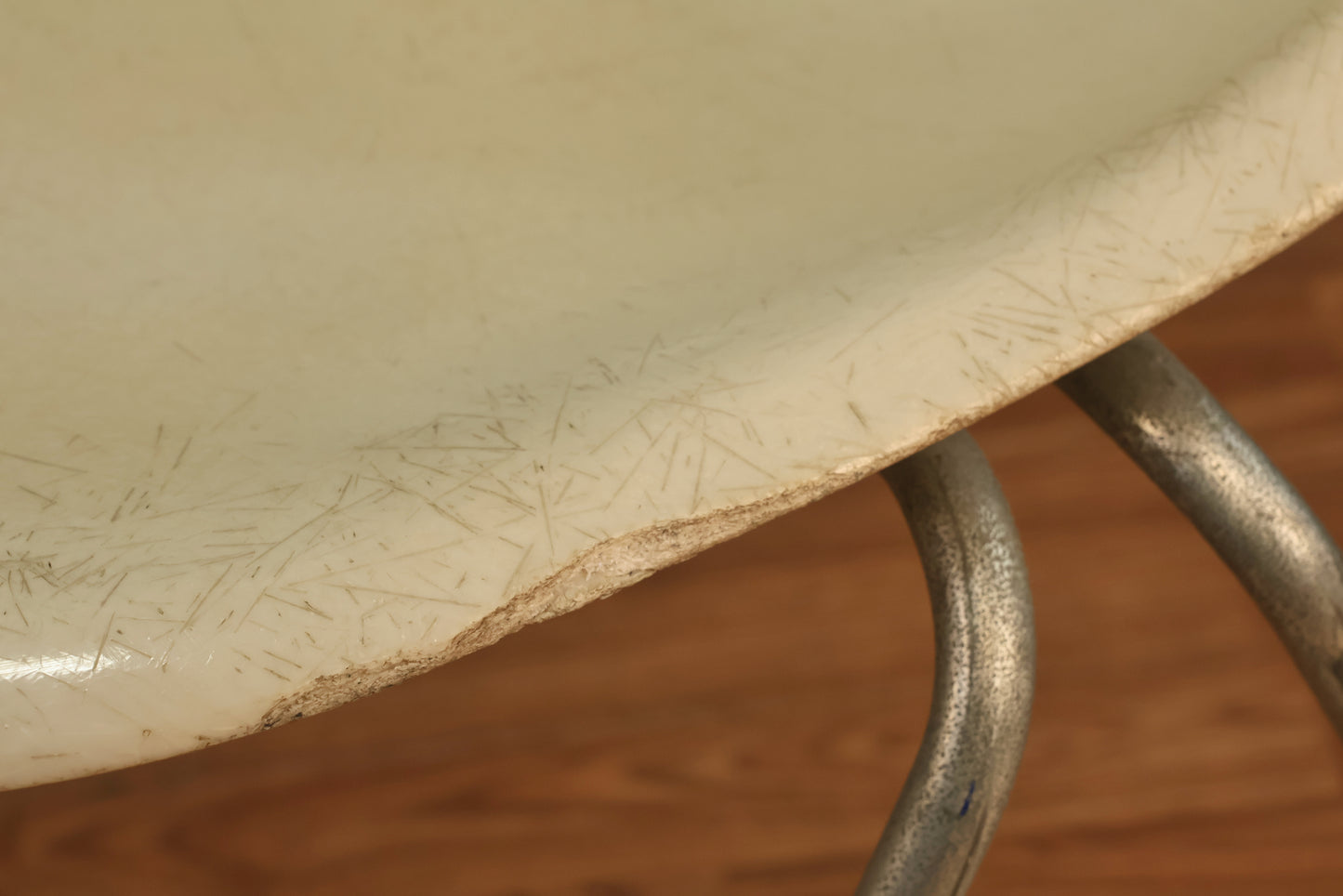 Eames 1960s Parchment Fiberglass DSS Chair
