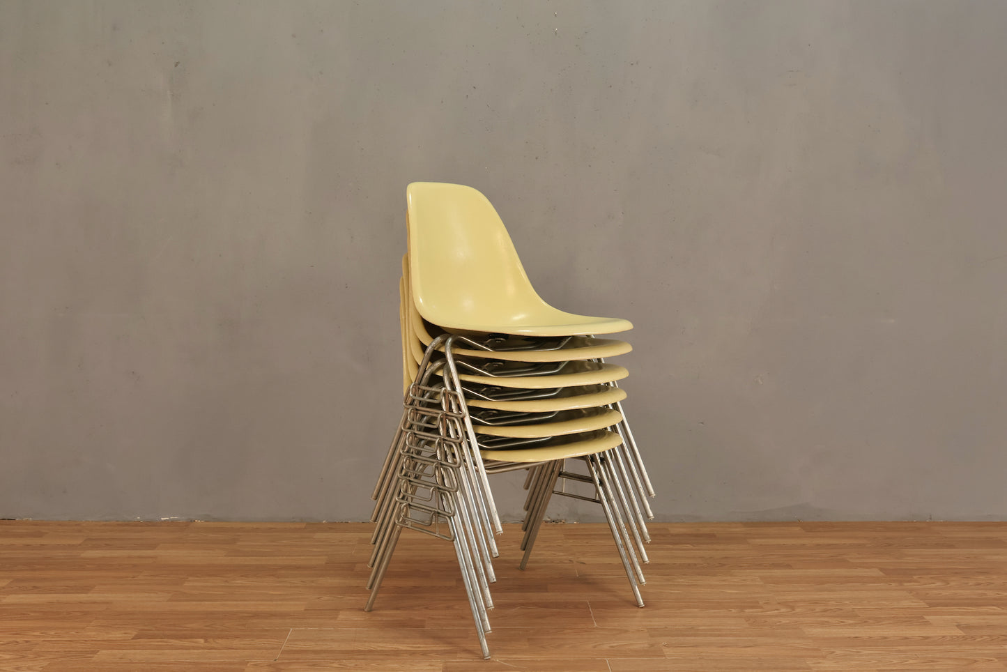 Eames 1960s Lemon Fiberglass DSS Chair